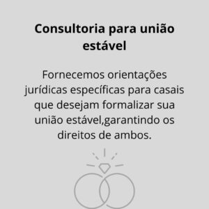Serviço planejamento matrimonial oferecido por Edna Christe Advocacia.